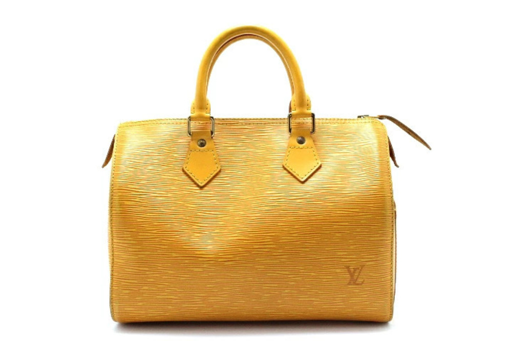 LOUIS VUITTON Speedy Epi Tassili Yellow Handbag Boston
